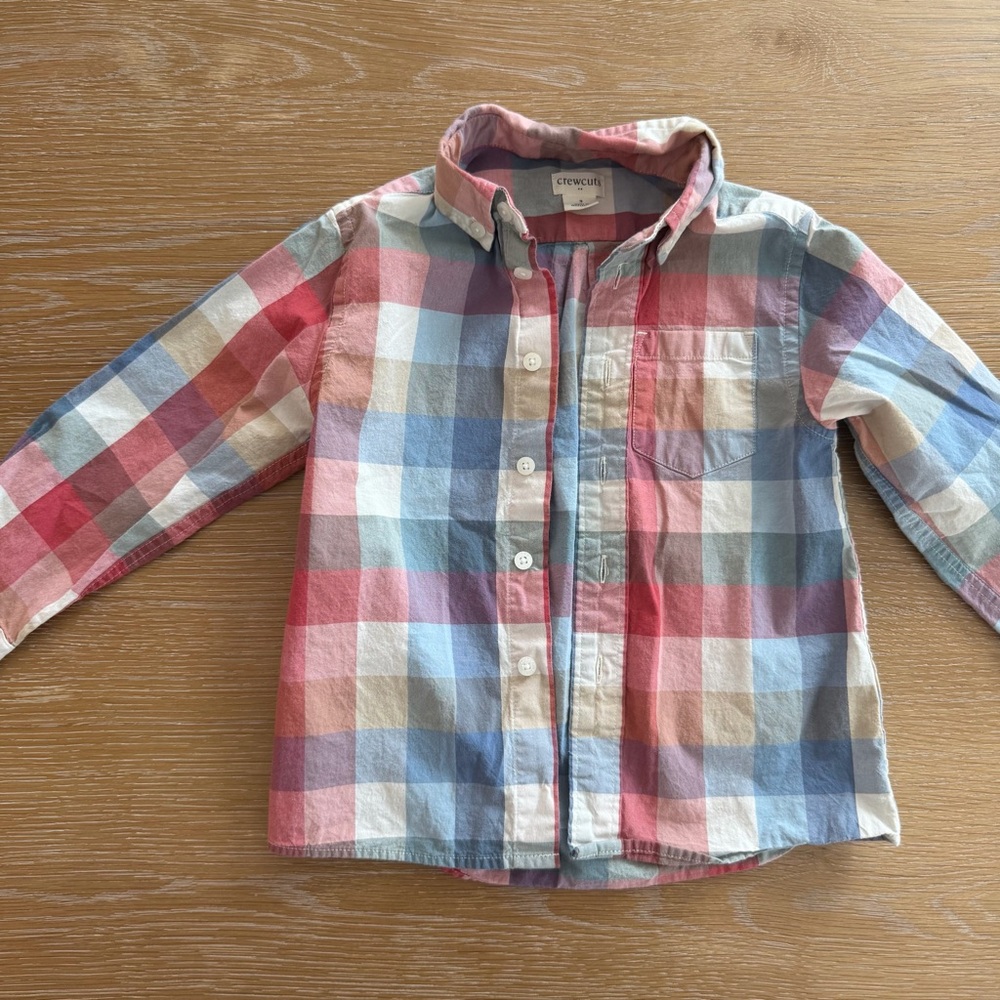 Crewcuts Colorful Plaid Button Down Shirt